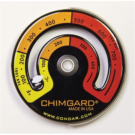 Integra Miltex Condar Company 3-4 Chimgard Stove Thermometer Magnetic CD62250
